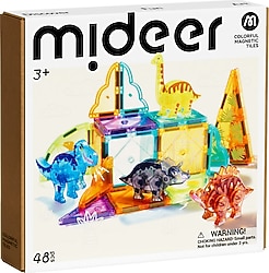Mideer Magnetic Tiles Jurassic Macerası MD1499 48 Parça Blok Oyuncak