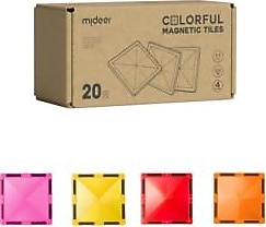 Mideer Magnetic Tiles Sıcak Renkler MD6396 20 Parça Blok Oyuncak