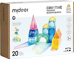 Mideer Magnetic Tiles Yaratıcı İnşaat MD1420 20 Parça Blok Oyuncak