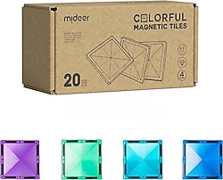 Mideer Magnetic Tiles Soğuk Renkler MD6397 20 Parça Blok Oyuncak