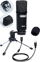 Midex BM-200 USB Cardioid Condenser Mikrofon