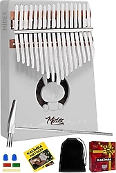 Midex KLX-550-PAK Ağaç 17 Tuşlu Beyaz Kalimba Set