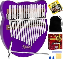 Midex KLX-660 Mor 17 Tuşlu Cam Kalimba Set