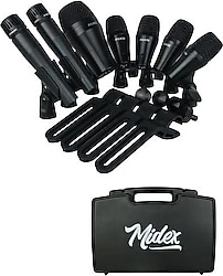 Midex M-Drum Kit-7 7 Parça Davul Mikrofon Seti