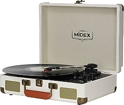 Midex MTX-101WH Beyaz Çantalı Retro Pikap