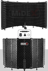 Midex PF-43 5 Bölümlü Ayaklı Mikrofon Ses Yalıtım İzolasyon Paneli