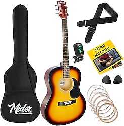 Midex RG-530SB 4/4 Akustik Gitar Seti