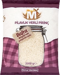 Migros Bafra Bölge Mahsülü 2.5 kg Pilavlık Pirinç