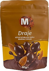 Migros Sütlü Çikolata Kaplı Bademli Draje 60 gr