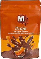 Migros Sütlü Çikolata Kaplı Portakal Kabuğu Draje 60 gr