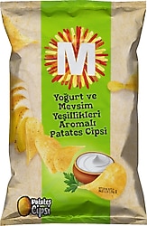 Migros Yoğurt Mevsim Yeşillik Aromalı Patates Cipsi 135 gr