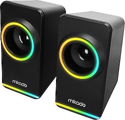 Mikado MD-182 RGB 1+1 Siyah Hoparlör