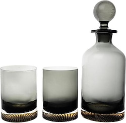 Mikasa Moor Füme Gold 3'lü Viski Seti