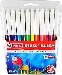 Mikro ZW-607 12'li Keçeli Kalem Seti