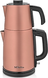 Miletto MT20 Rose Gold 2000 W Çelik Çay Makinesi