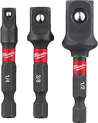 Milwaukee 4932479228 3 Parça Hex Lokma Adaptör Seti