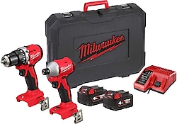 Milwaukee M18 BLCPP2A-402C Çift Akülü Elektrikli El Aletleri Seti