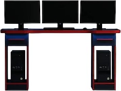Minar Phoenix Set 2 60x150 cm RGB LED Işıklı Çekmeceli Oyuncu Masası
