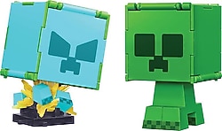 Minecraft Flipping' Figs 2'si 1 Arada Dönüşen Creeper ve Charged Creeper Figür HTL46