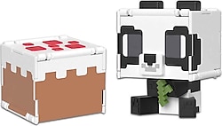 Minecraft Flipping' Figs 2'si 1 Arada Dönüşen Panda ve Pasta Figür HTL43-HTL48