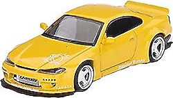 Mini GT MGT00643 Nissan Silvia S15 Rocket Bunny Bronze Yellow Model Araba
