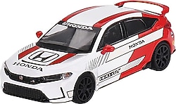 Mini GT MGT00721 1:64 Honda Civic Type R #2 2023 Pace Car White Model Araba