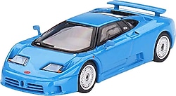 Mini GT MGT00890 1:64 EB110 Super Sport Blu Bugatti Model Araba