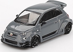 Mini GT MGT00995 Abarth 595 LB-WORKS x Abas Works Grey 1:64 Model araba