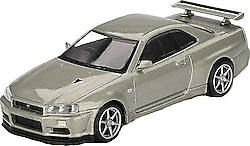 Mini GT MGT01003 Nissan Skyline GT-R V-Spec II Nür Millenium Jade Model Araba
