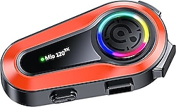 Mioji Mio 120 2x RGB 1000 mAh Bluetooth Intercom Turuncu