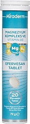 Miraderm Magnezyum 20 Efervesan Tablet