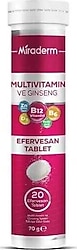 Miraderm Multivitamin Ginseng 20 Efervesan Tablet