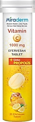 Miraderm Propolis Çinko C Vitamini 20 Efervesan Tablet