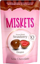 Miskets Sütlü Çikolata Kaplı Çilek Draje 80 gr