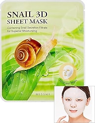 Missha Snail 3D Sheet Mask 23 g Yüz Maskesi