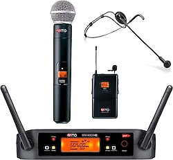 Mito WM-9002 HB Kablosuz El ve Yaka Mikrofonu