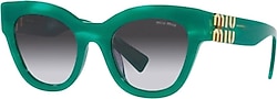 Miu Miu Glimpse 01YS 15H09S Green-Grey Kadın Güneş Gözlüğü