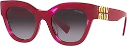 Miu Miu Glimpse 01YS 16H09S Bordeaux-Grey Kadın Güneş Gözlüğü