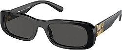 Miu Miu 08ZS 1AB5S0 Black-Dark Grey Kadın Güneş Gözlüğü
