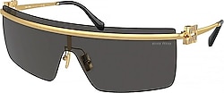 Miu Miu 50ZS 5AK5S0 Gold-Dark Grey Kadın Güneş Gözlüğü