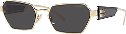 Miu Miu 53WS ZVN5S0 Pale Gold-Dark Grey Kadın Güneş Gözlüğü