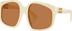 Miu Miu A07S 21D90Q White-Brown Kadın Güneş Gözlüğü