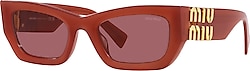 Miu Miu Glimpse 09WS 10M08S Cognac Opal-Dark Violet Kadın Güneş Gözlüğü