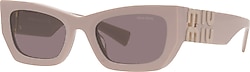 Miu Miu Glimpse 09WS 17C6X1 Pink-Purple Brown Kadın Güneş Gözlüğü