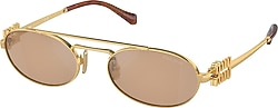 Miu Miu Logo 54ZS 5AK40D Gold-Light Orange Kadın Güneş Gözlüğü