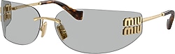 Miu Miu MU A51S 5AK50K Gold-Light Grey Kadın Güneş Gözlüğü