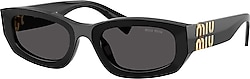 Miu Miu MU B04S 16K08Z Black-Dark Grey Kadın Güneş Gözlüğü