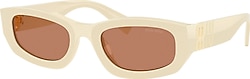 Miu Miu MU B04S 21D90Q Milk-Brown Kadın Güneş Gözlüğü