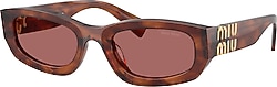 Miu Miu MU B04S 26E80B Tobacco-Dark Violet Kadın Güneş Gözlüğü