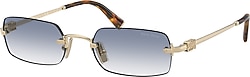 Miu Miu MU B50S ZVN80O Pale Gold-Light Blue Kadın Güneş Gözlüğü
